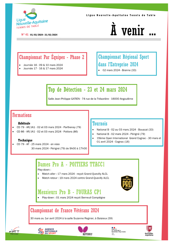 A VENIR 40 FEVRIER 2024