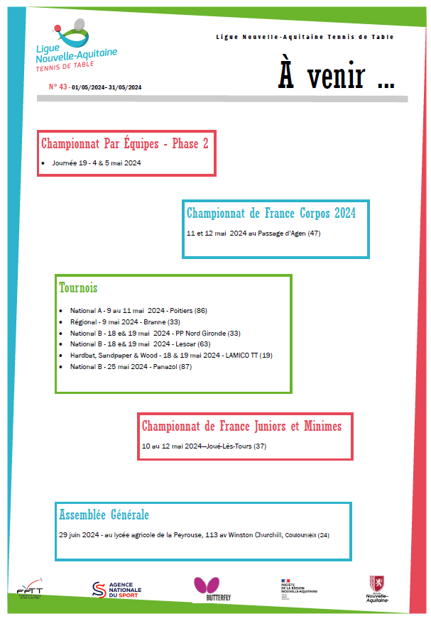 A VENIR 40 FEVRIER 2024