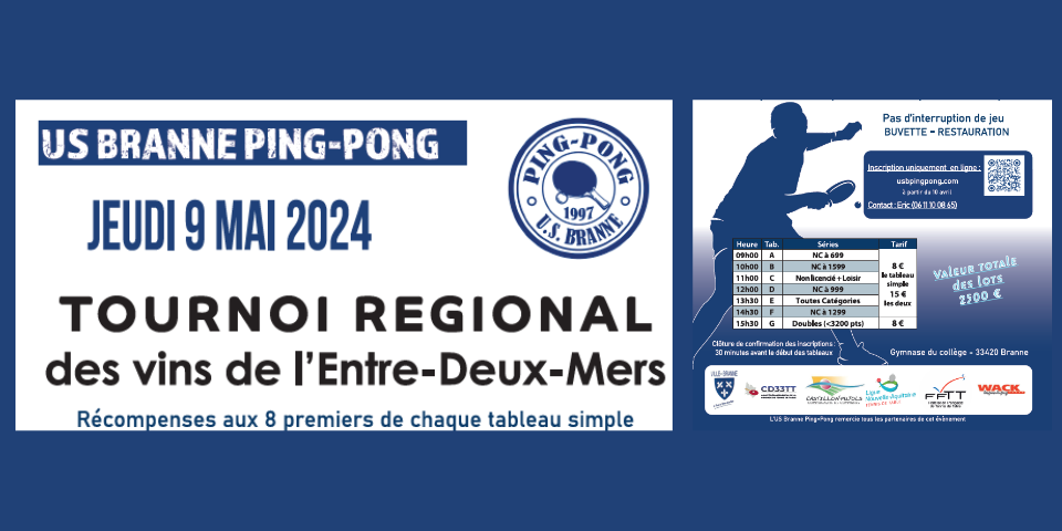 Tournoi Régional - 9 mai 2024 - Branne (33)