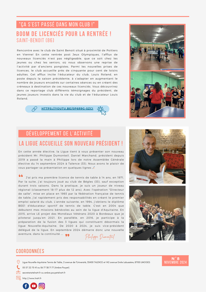 Lettre sportive Janvier 23 2 2