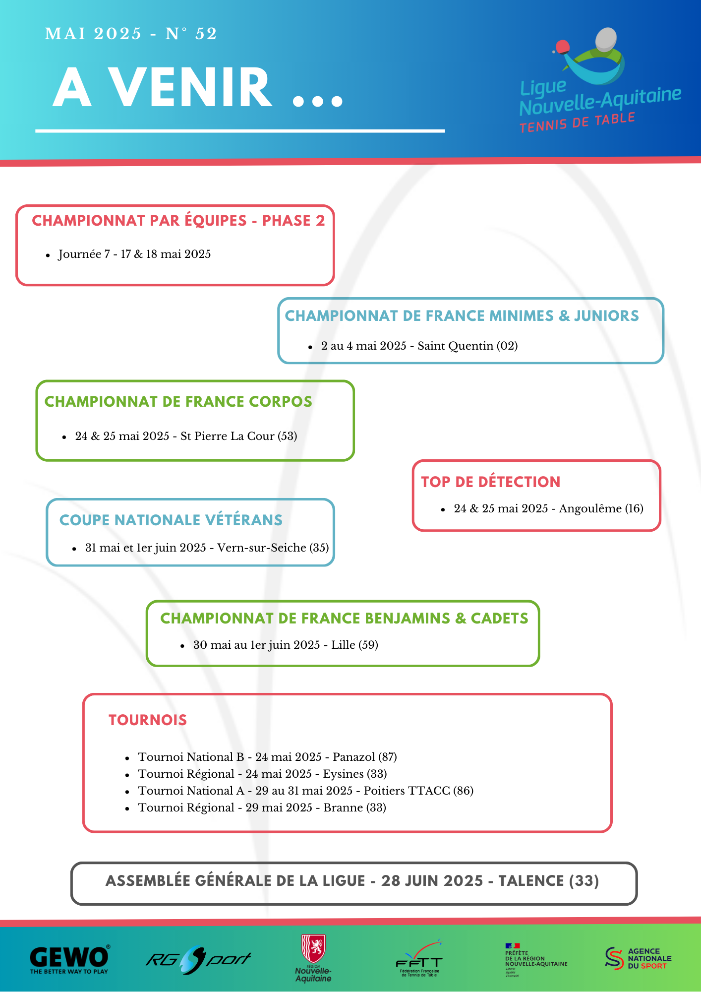 A VENIR LETTRE JANVIER 2025