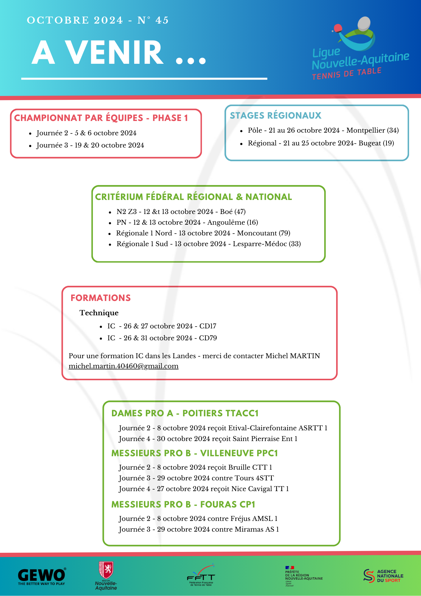 A VENIR 40 FEVRIER 2024