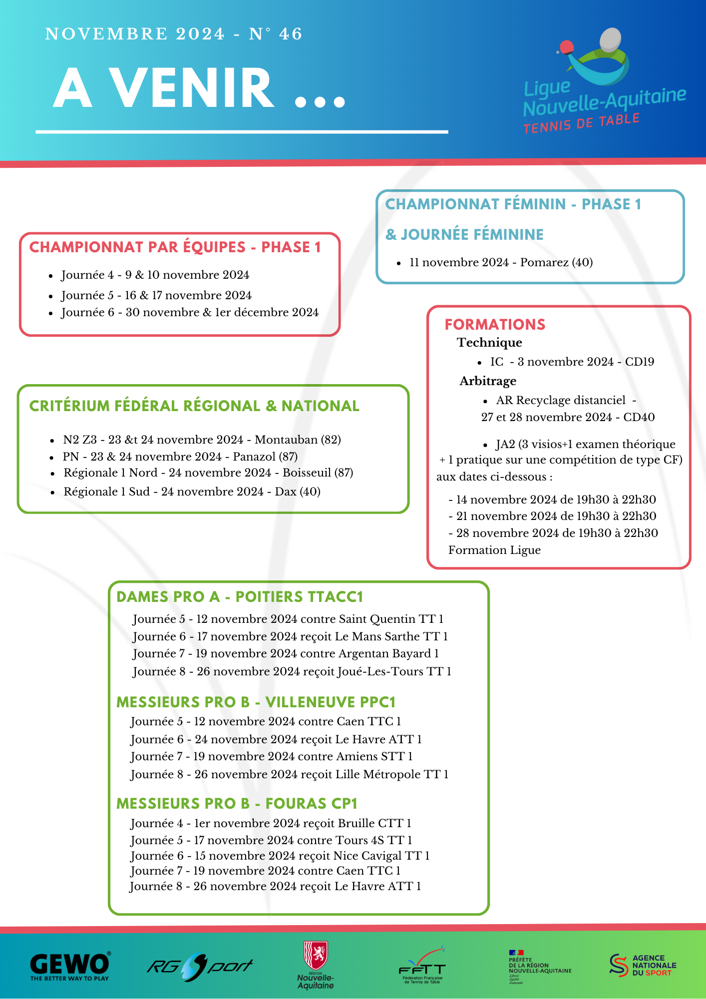 A VENIR 40 FEVRIER 2024