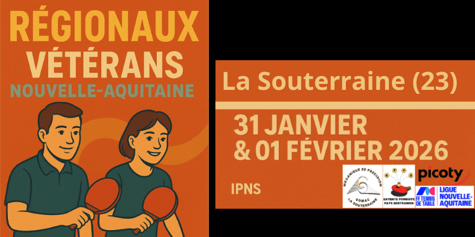 Coupe Régionale et Critérium Régional Vétérans - 31 janvier et 1er février 2026 - La Souterraine (23)