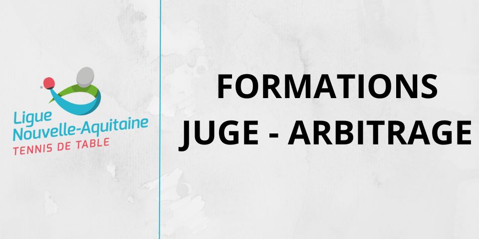 Infos formations Juge-Arbitrage