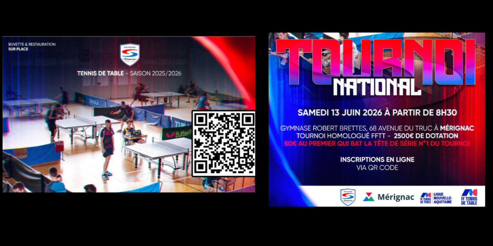 Tournoi National B - 13 juin 2026 - Mérignac (33)
