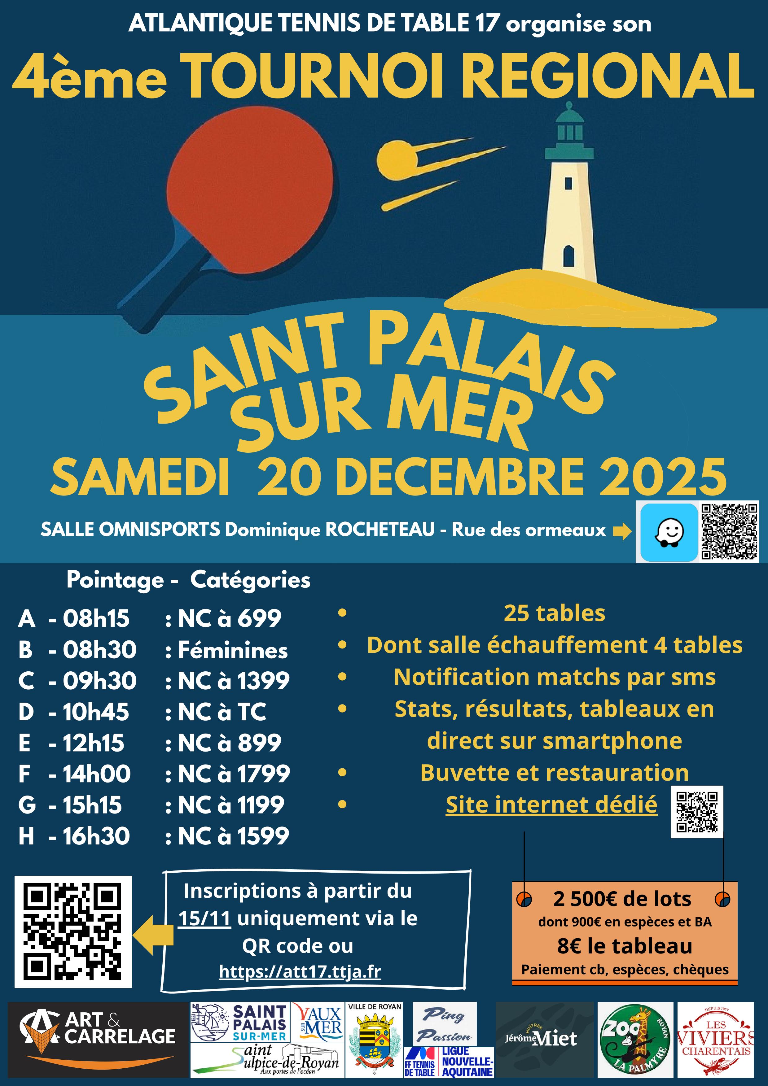 AFFICHE TOURNOI DE SAINTES 11 Nov 2025 1