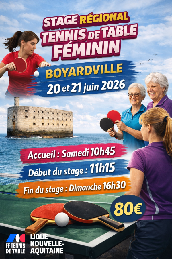 STAGE REGIONAL FEMININ BOYARDVILLE 2026