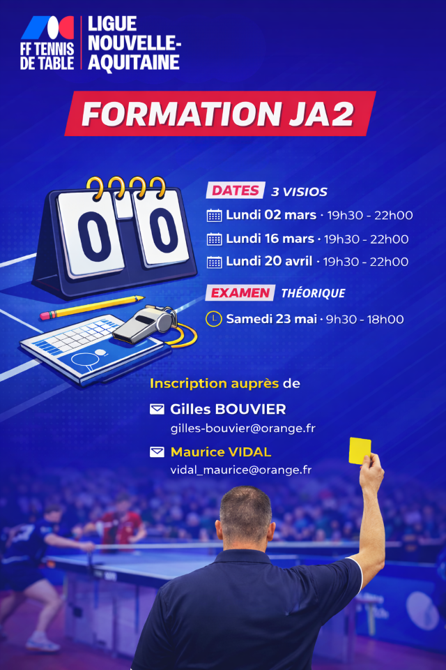AFFICHE FORMATION JA2 MARS 2026