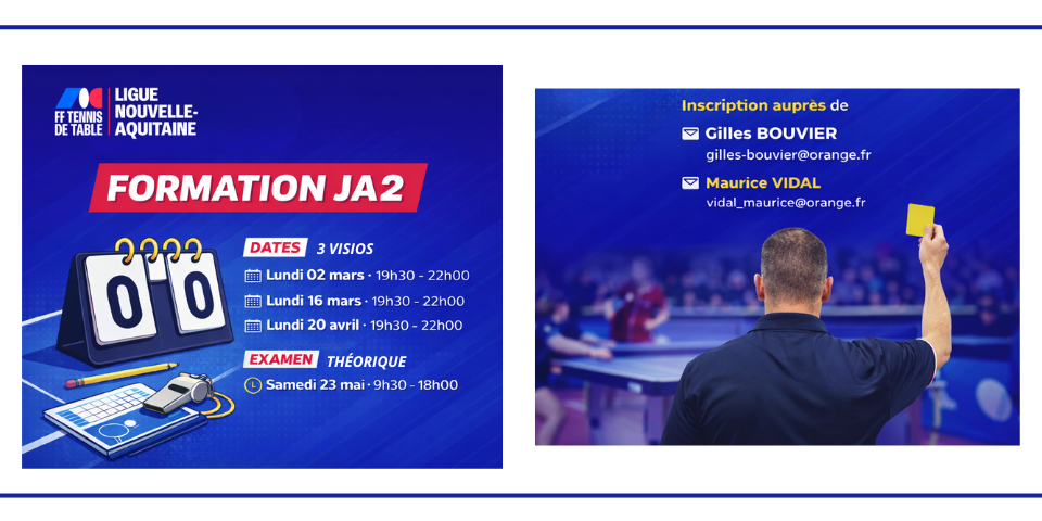 Formation JA2 - Session supplémentaire 