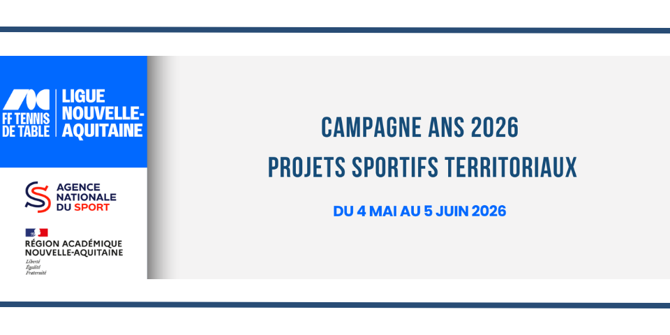 Campagne ANS / Projet Sportif Territoriaux 2026 