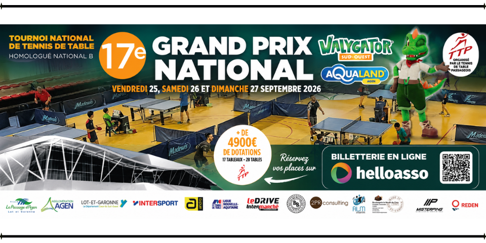 Grand Prix National Walygator Aqualand - 25 au 27 septembre - TT Passageois (47)