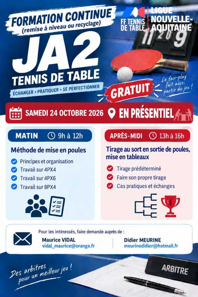 AFFICHE REMISE A NIVEAU JA2