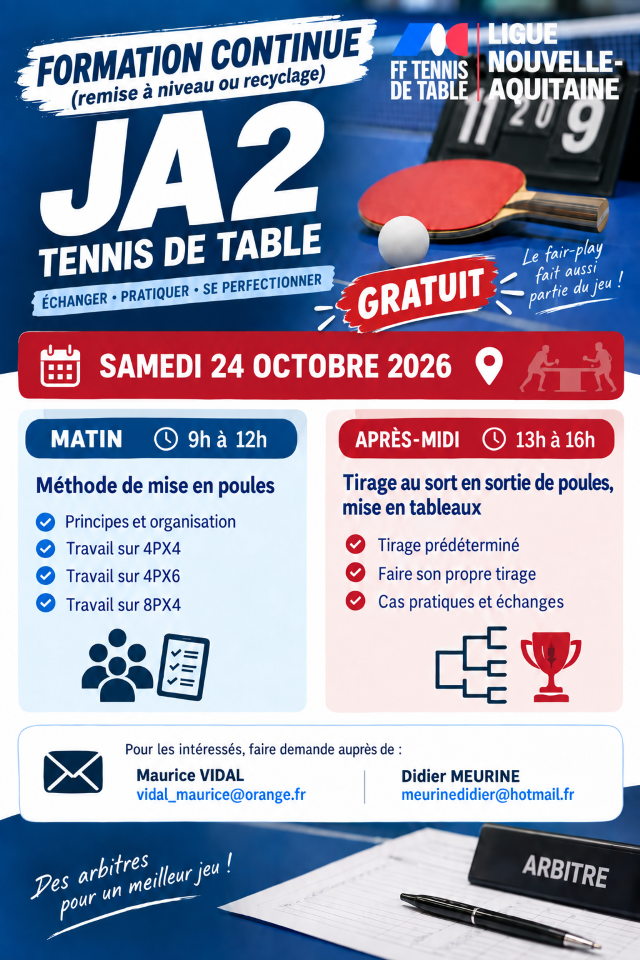 AFFICHE REMISE A NIVEAU JA2