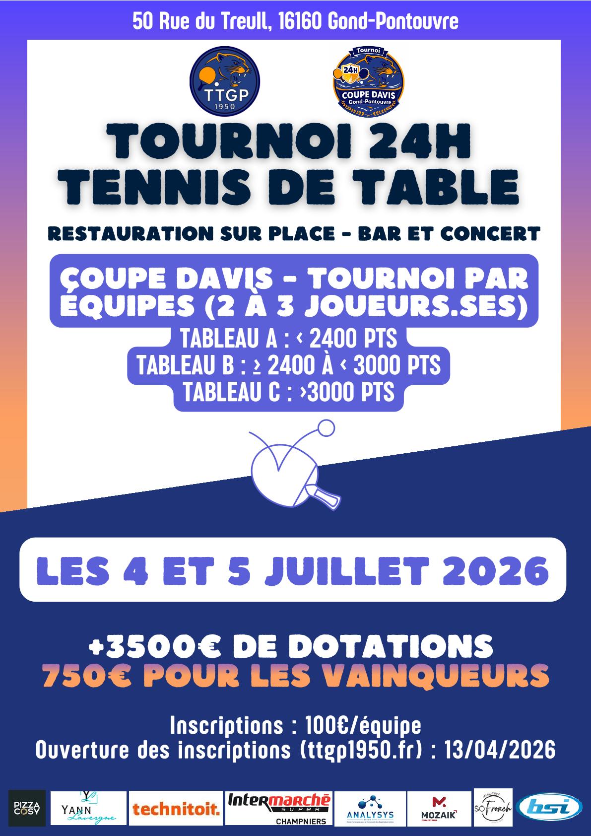 Affiche 24h ping TTGP 1950 1