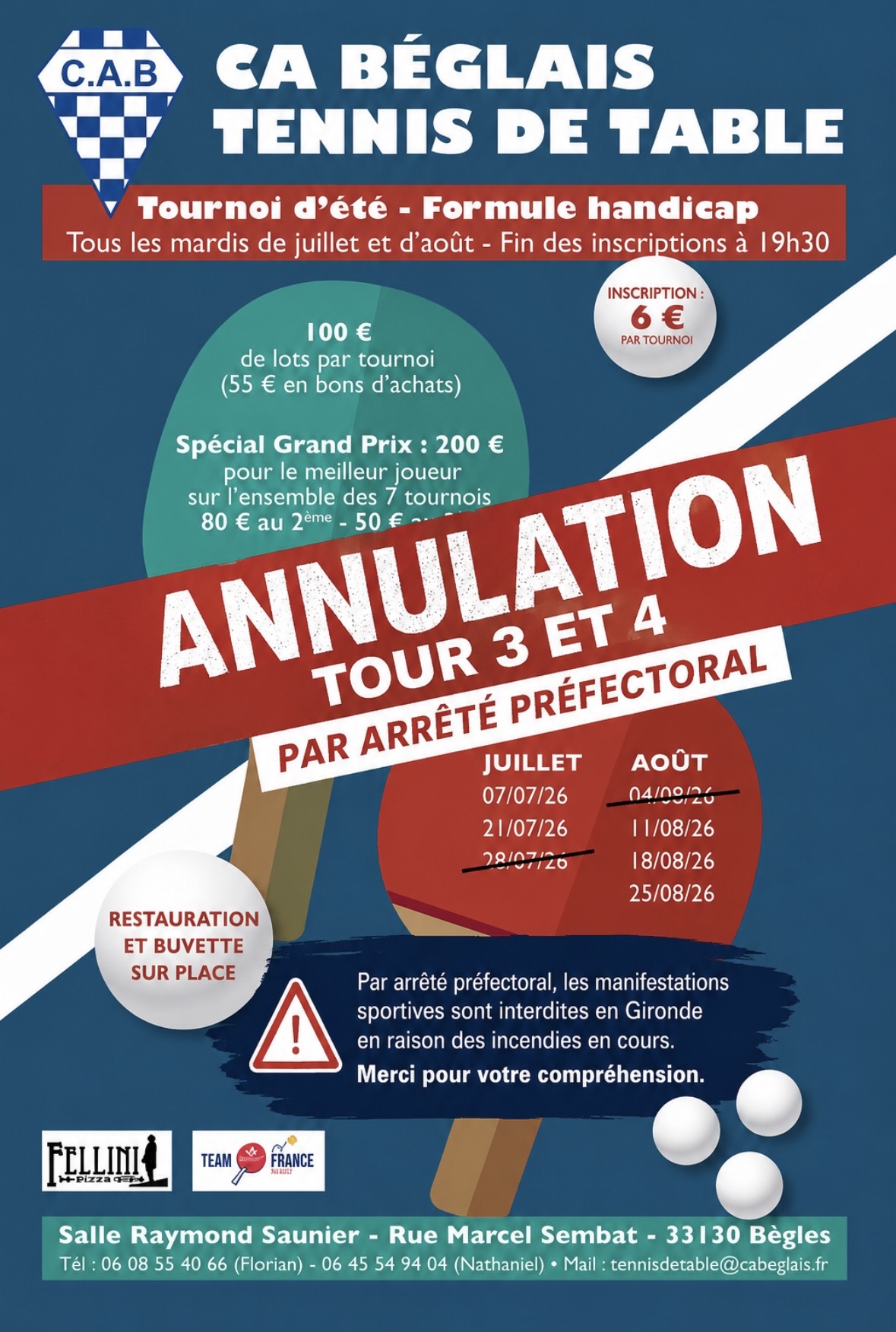 CA Beglais Tournois dété 2026