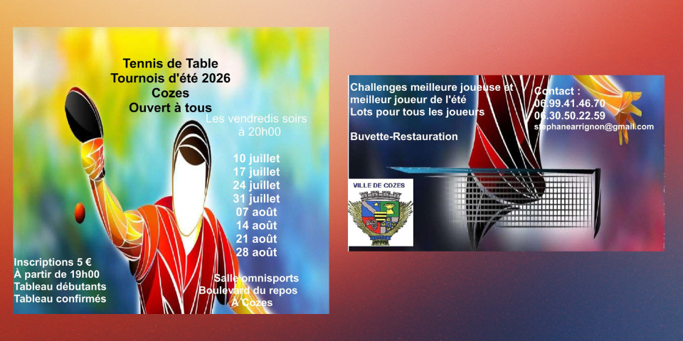 Tournois été 2026 CP Cozes